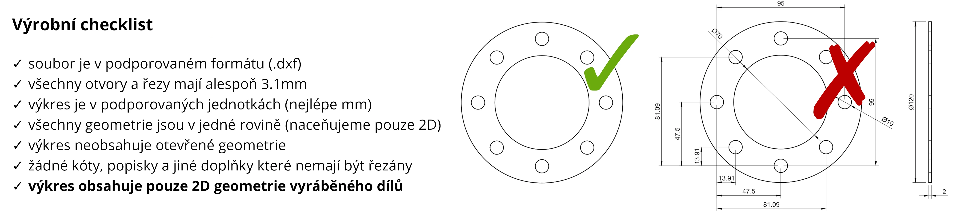 Pokyny pro CNC frézování a laserové řezání