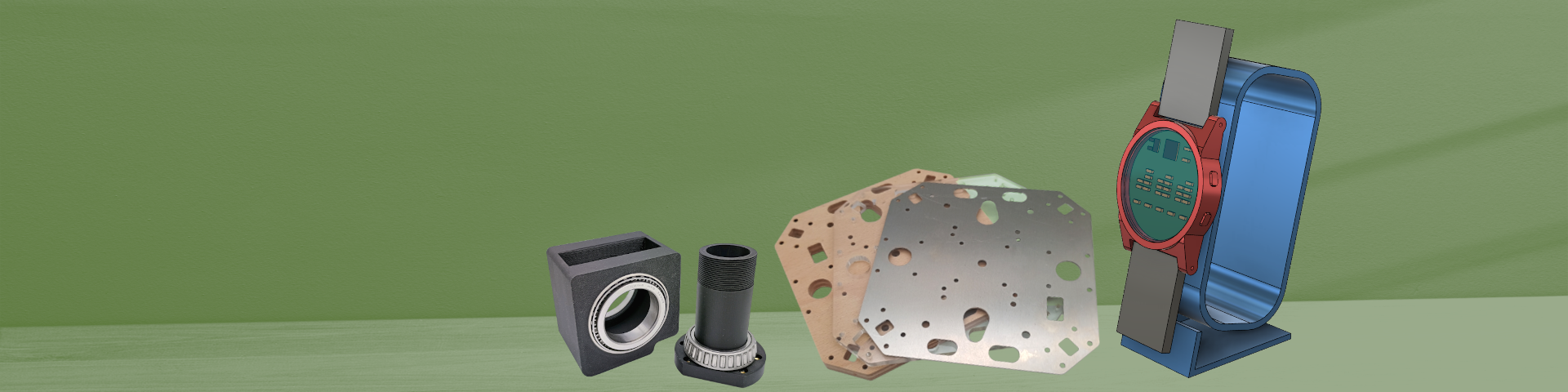 CNC frézování dřevěných, plastových a kovových materiálů na zakázku